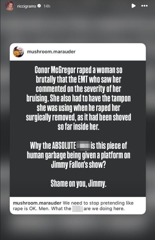 An Instagram reel post.